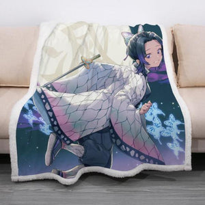 Demon Slayer  - Printed Anime Ultra-Soft Sherpa Blanket Bedding