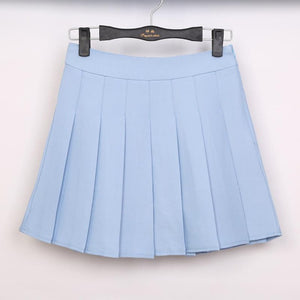 2018 Harajuku Denim Skirts solid a-line Sailor Skirts - Kawainess